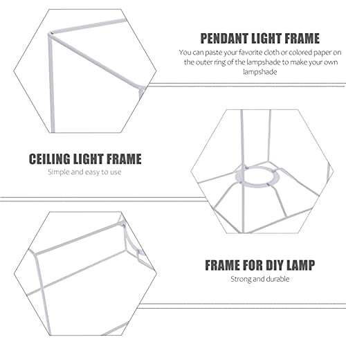 Cage Lamp Shade Diy Lampshade Frame Vintage Bulb Guard Metal Wire Light Cage Guard Industrial Style Chandelier Ceiling Pendant Light Bracket Style 2 #TOP4