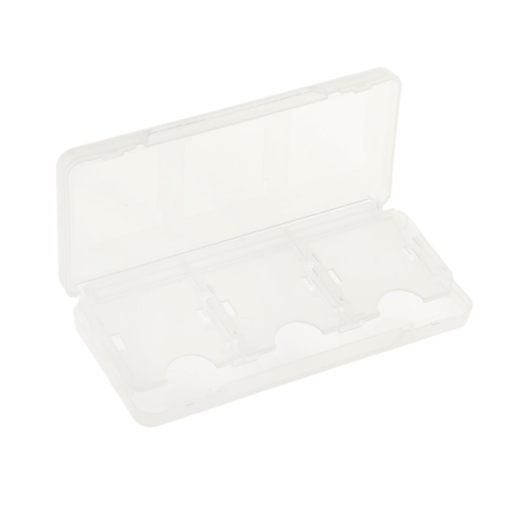 6 in 1 Protective Video Game Memory Card Storage Case for Nintendo 3DS White