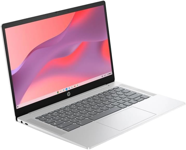 Image of HP New 14 Chromebook Laptop | 4GB LPDDR5 RAM | 128GB UFS | Designed Purely for School and Work | Wi-Fi 6 and Bluetooth 5.3 | ChromeOS | Thin and Light |