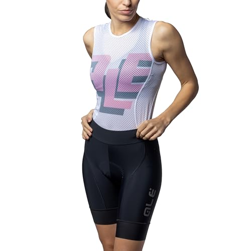 Short de cyclisme à bretelles Alé Pr.e Magic Colour pour femme en textile respirant