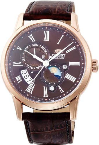 Orient Zegarek automatyczny RA-AK0009T10B, Różowe złoto, Pasek.