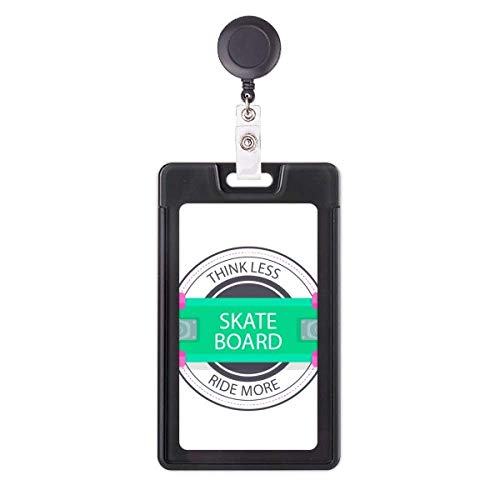 Porte-badge rétractable anti-perte pour forfait de ski et pass de planche à roulettes