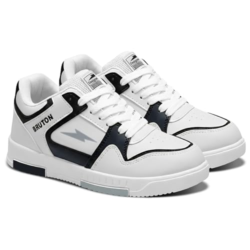 Image of BRUTON Men's Casual Sneakers | Lightweight Lace-Up Fashion Shoes | Comfortable Cushioned Walking Shoes, College & Travel