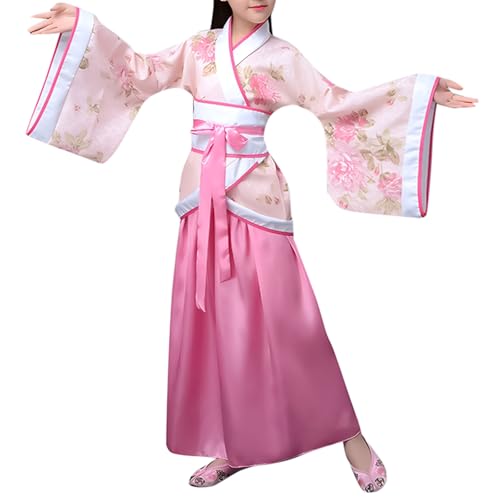 Générique Deguisement Chinoise Fille, Chine Enfants National Style Chinois Scène Théâtre Jouer à L'opéra Cosplay Spectacle Traditionnel Folle Robe...