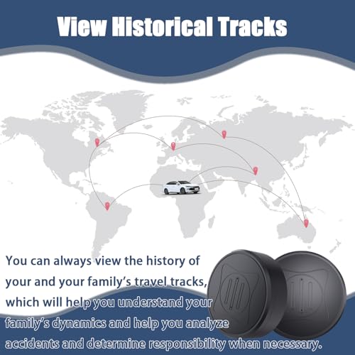 Mini GPS Tracker for Vehicles - Magnetic Real-Time GPS Tracker, No Monthly Fee, Full USA Coverage, Hidden Car Locator Tracking Device for Vehicles, Kids, Elderly, and Assets,Discreet Security Solution