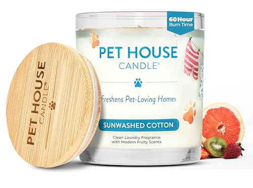 One Fur All Pet House Candle Sunwashed Cotton