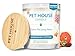 One Fur All 100% Natural Soy Wax Candle, 20 Fragrances - Pet Odor Eliminator, Appx 60 Hrs Burn Time, Non-toxic, Eco-Friendly Reusable Glass Jar Scented Candles – Pet House Candle, Sunwashed Cotton