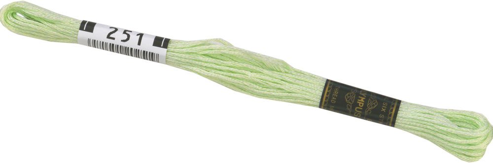 Fil de broderie Olympus 25 coloris 251 en écheveau de 8m pour vos créations