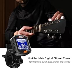 Daoco Mini accordeur numérique portable à clipser avec écran LCD multifonction et clip rotatif pour guitare chromatique… - Les Beatles, Paul McCartney, John Lennon, RIngo Starr, George Harrison Daoco Mini accordeur numérique portable à clipser avec écran LCD multifonction et clip rotatif pour guitare chromatique… – Image 5