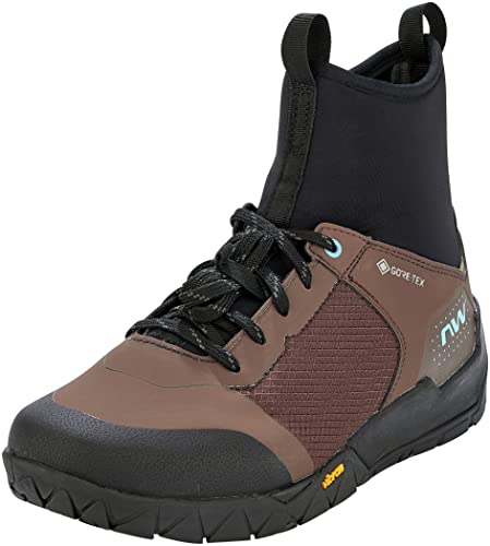 Northwave Multicross Mid GTX MTB Winter Fahrrad Schuhe schwarz/braun 2023: Größe: 43.5