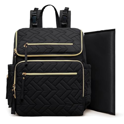 Sac à dos à langer bébé en cuir organiseur multifonctions 19 poches