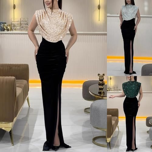 Robe de fête pailletée ajustée pour sublimer la silhouette