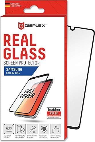 Displex Screen protector made of real glass 3D for Samsung Galaxy A41, clear