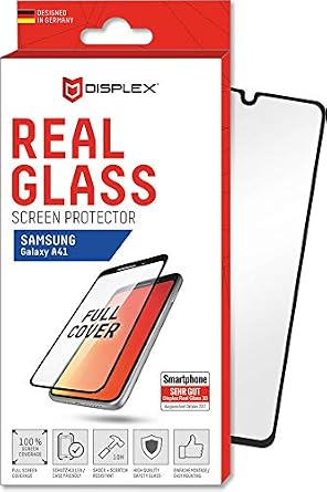 Displex Screen protector made of real glass 3D for Samsung Galaxy A41.