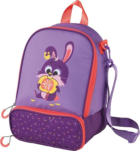 Maped Picnik - Sac Repas Isotherme Lapin Violet Fluo - 2 Compartiments - Bandoulière Amovible Utilisable en Sac à Dos - Elastique Intérieur pour maintien...