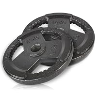 Disques Poids Troy 30mm Alésage - 2 Pièces Pour Barres Haltères 1 Pouce