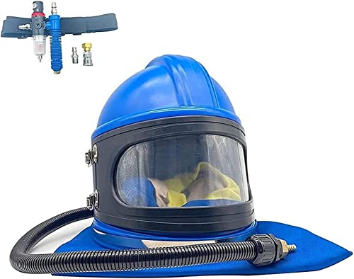 Casque de sablage qui protège de la chaleur et des poussières de décapage