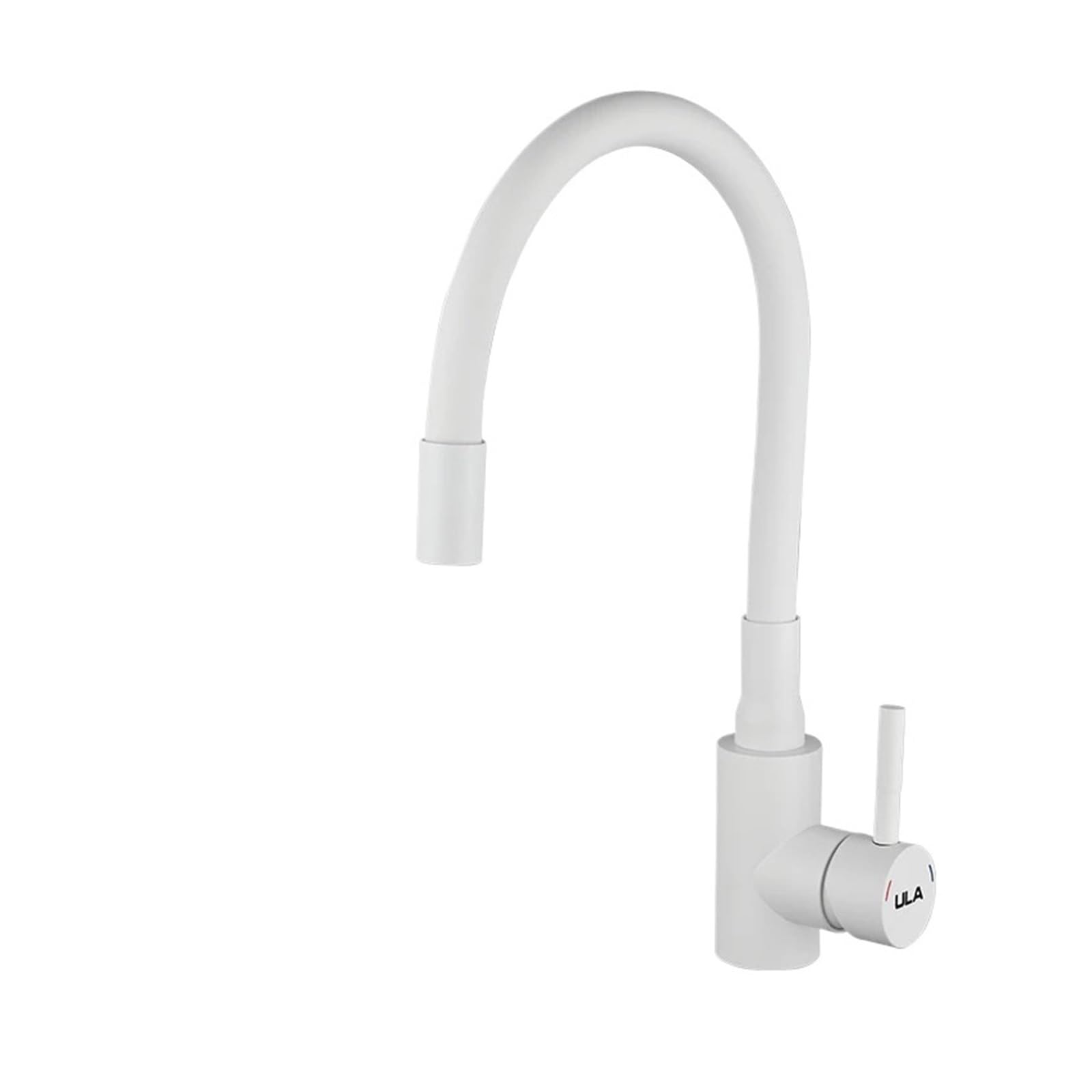 Robinet de cuisine mitigeur eau chaude froide acier inoxydable avec tuyau coloré évier