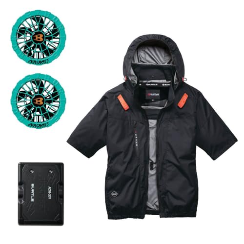 [BURTLE] [�o�[�g��] �G�A�[�N���t�g �����u���]�� + �t�@�� + �V�^30V ���o�b�e���[ �Z�b�g AC2096HB �n�C�o�b�N AC10�V���[�Y AIRCRAFT XXL 35�u���b�N+�}�[�����t�@��