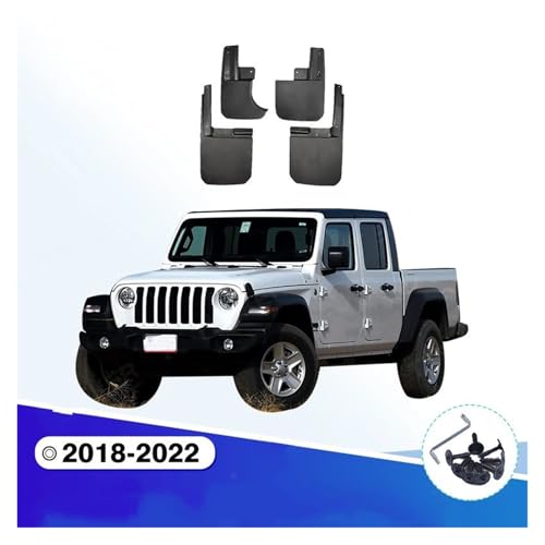 Bavettes garde-boue Jeep Gladiator 2018-2022 en polymère ultra résistant - 6