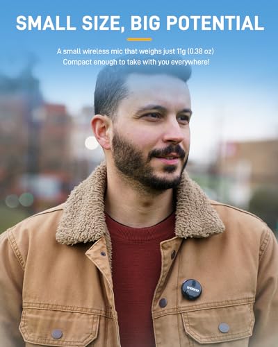 Image of MAONO Wireless Collar Mic for YouTube PC and Type C Mobile, Noise Cancellation Lapel mic with 6H Battery, 100m Transmission, Gain, Mute, Monitoring for YouTube, Vlogging, Podcasting (WM620-Black)