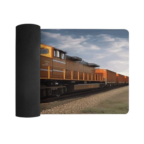 Freight Train Desk Pad Large Office Desk Mat Waterproof miniatura 3