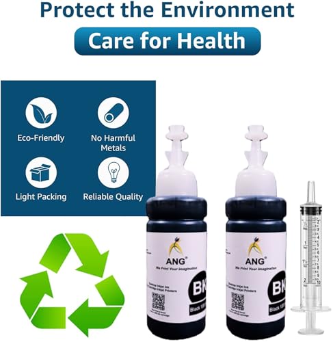 Image of ANG Refill KIT for Ink Cartridge h.p 680, 805, 47, 685, 803 Black 200g Ink + 1 Syringe