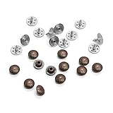 Set of 144 Antique Copper Segmented Dome Rivets for Jeans