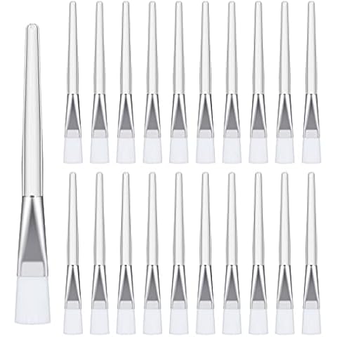 20Pcs Facial Mask Brushes, Soft Facial Mask Applicator Brush Face Mud Mask Applicator Multifunctional Brushes for Applying Facial Mud Mask, Body Lotion or Mixed Mask Cover