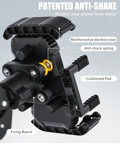 IZCUZK Shock Absorbing Bike Phone Holder