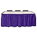 Purple Plastic Table Skirt 29" x 14' Rectangular Party