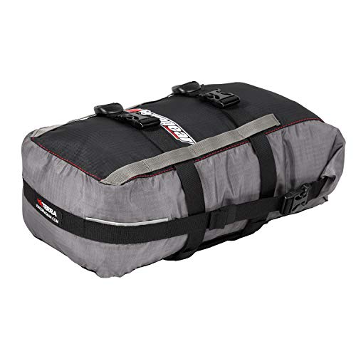 ViaTerra Polyester Pod 12L - Ultimate Waterproof Motorcycle Tail Bag, Perfect Motorcycle Gear for Men, Storage Solution for Saddlebags, Luggage & Accessories.(Grey)