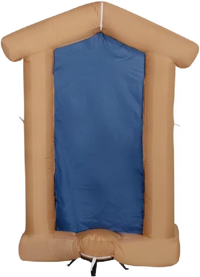 Deflated Holiday Living Nativity inflatable, showing the back view
