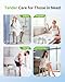 Ergonomic H-Shaped Shower Chair for Inside Shower, FSA/HSA Eligible 500 lbs Heavy Duty & Adjustable Shower Chair for Elderly and Disabled, Non-Slip Shower Seat, Bath Chair for Tub, Tool-Free