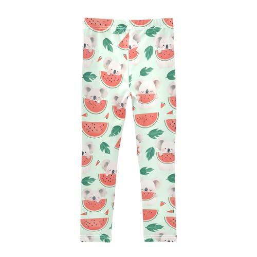 Cute Koala Girls' Leggings Toddler Doodles Watermelon Kids Yoga Pants Dance Active Tights 4T2