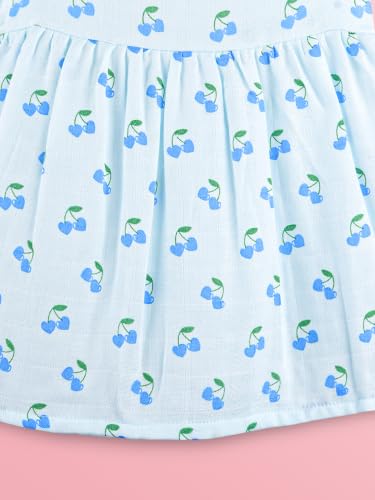 Image of Kidbea Bamboo Cotton Baby Girl Dress, Sleeveless Casual Wear Girls Frock