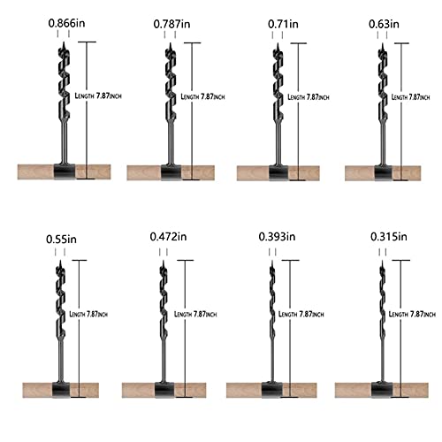 UONDER Multipurpose Manual Survival Drill Bit, with a Wooden Stick Hand Auger Woodworking Hole Saw Bit Fix The ?Tent Nails for Outdoor and Camping Perfect Addition Tool to Survival (Size : 0.63in)