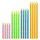 LifgWas 16 Pinzas Cierre para Bolsas de Alimentos Reutilizables, Clips de Sellado Hermético en 4 Tamaños (12/19/22.5/28.5cm) y Colores, para Cocina, Almacenamiento de Harina, Galletas, Frutos Secos