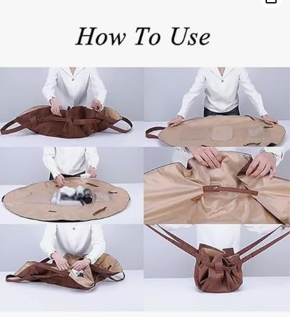 Collapsible Travel Tote Bag, 37-Inch Nylon, Foldable Shopping Shoulder Bag with Storage Pockets4