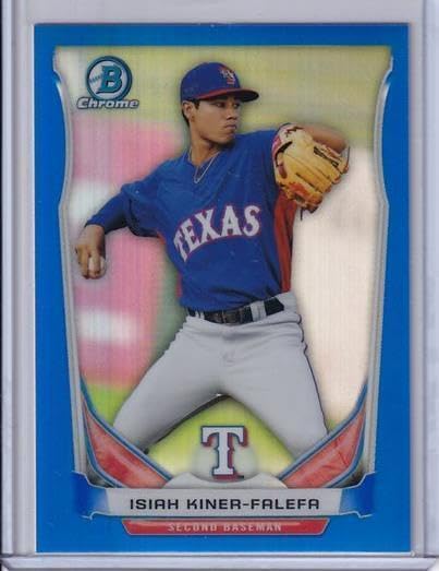 Isiah Kiner-falefa 2014 Bowman Chrome Prospect Refractor #d 008/250 - Baseball Cards