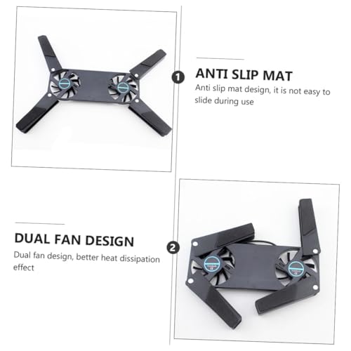 MERRYHAPY 2Pcs Laptop Cooler con diseño antideslizante miniatura 7