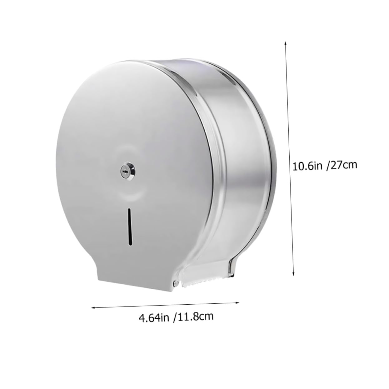Porta Rotolo Carta da Cucina in Acciaio Inossidabile Argento, Porta Asciugatutto Moderno da Parete, Design Rotondo Unico per Decorazione Bagno e Interni