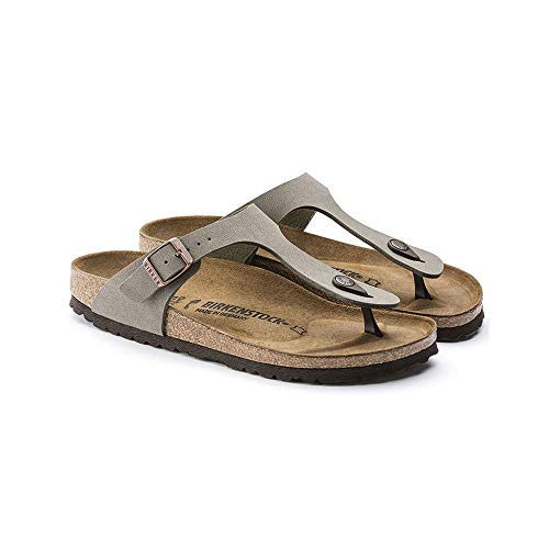 Birkenstock Women's GIzeh Thong Sandal, Stone, 38 M EU/7-7.5 B(M) US3