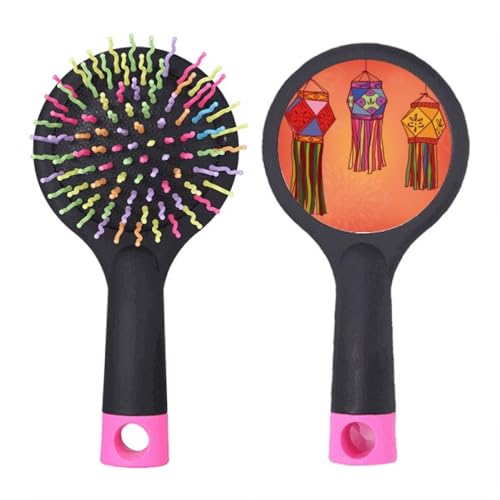 Brosse à cheveux démêlante de salon avec motif artistique chinois