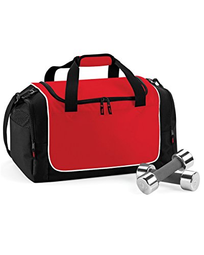 Quadra Teamwear Locker Bag Colour=Classic Red/Black/White Size=O/S