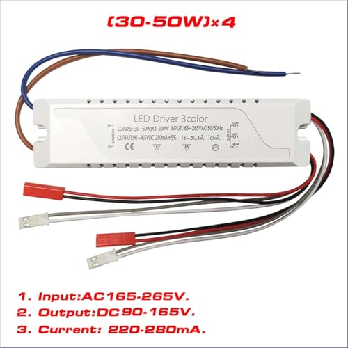 Driver LED AC165-265V transformateur d'alimentation PCB 220mA