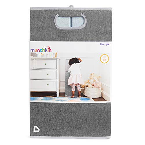 Munchkin Hamper panier à linge gris pliable pour la maison