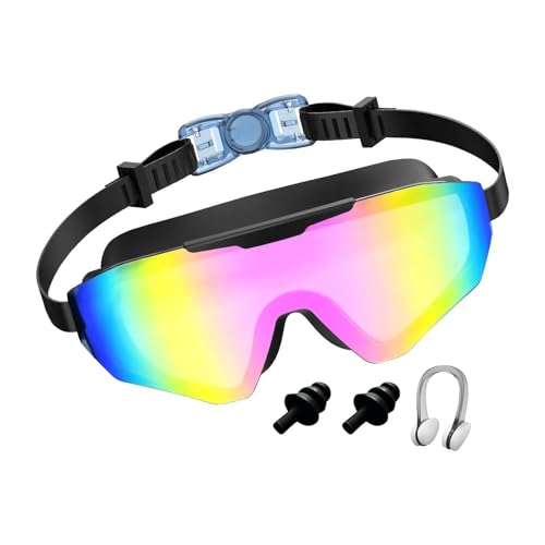 Lunettes de natation pour piscine et snorkeling avec pince-nez confortable