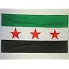 Syrië Vlag – Vrije Syrische Leger 90x60cm – Syrische Vlag 60 x 90 cm – Vlaggen – AZ VLAG