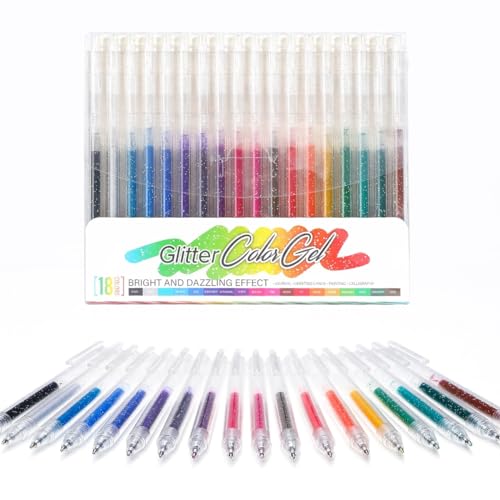 Stylos à encre gel à paillettes pour dessin et création artistique LA023
